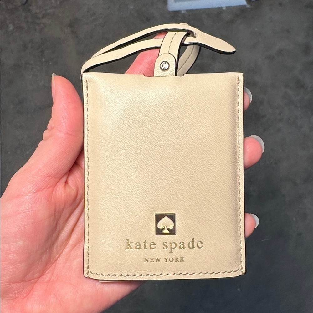 NWT Kate Spade Boarding Call Luggage Tag